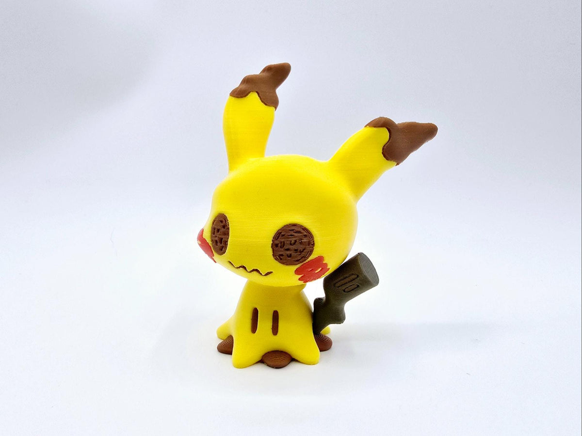Chibi Mimikyu Figure | 3D Printed Pokemon Collectible | Cute Ghost Pokemon | Kawaii Desk Toy | Pokemon Fan Gift | Anime Figurine