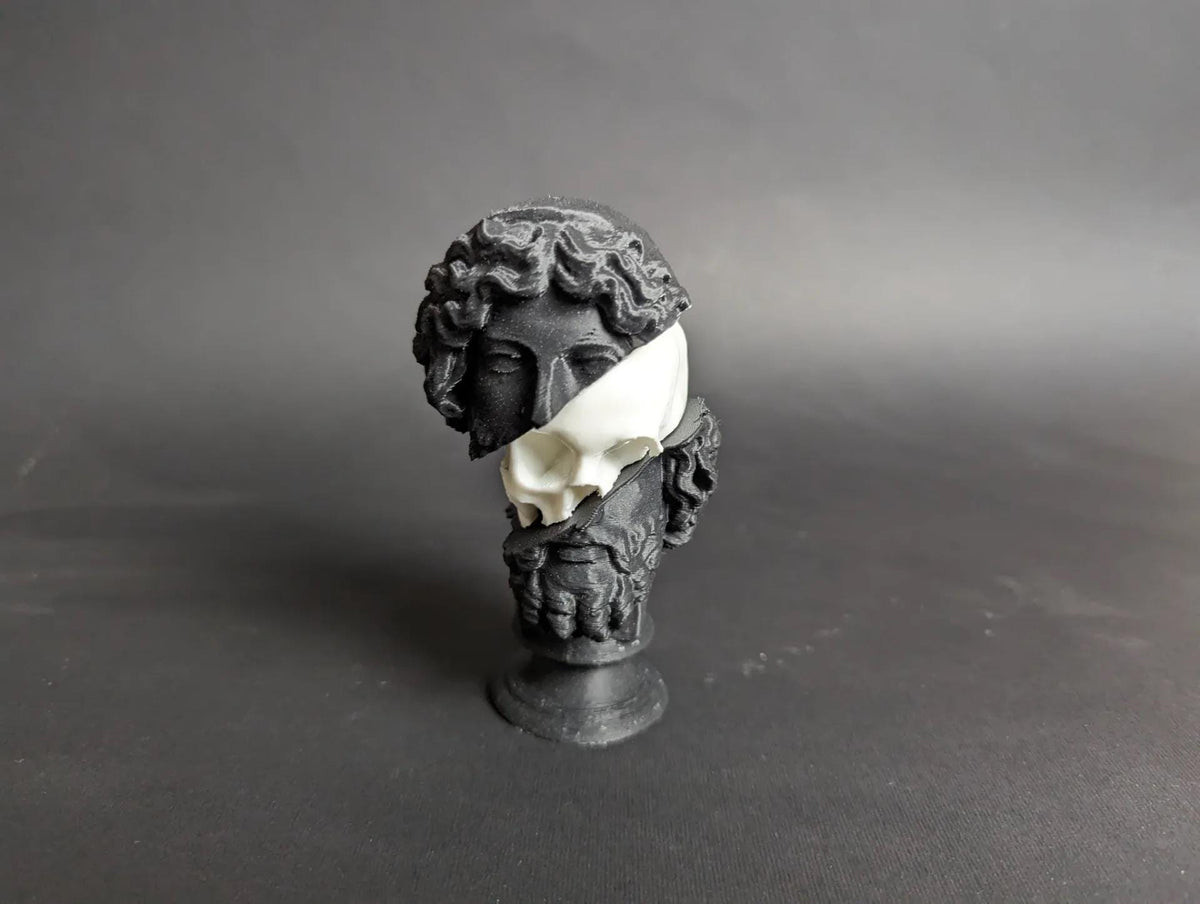3D Printed Zeus Bust Sculpture – Greek God of Thunder Statue for Home Decor