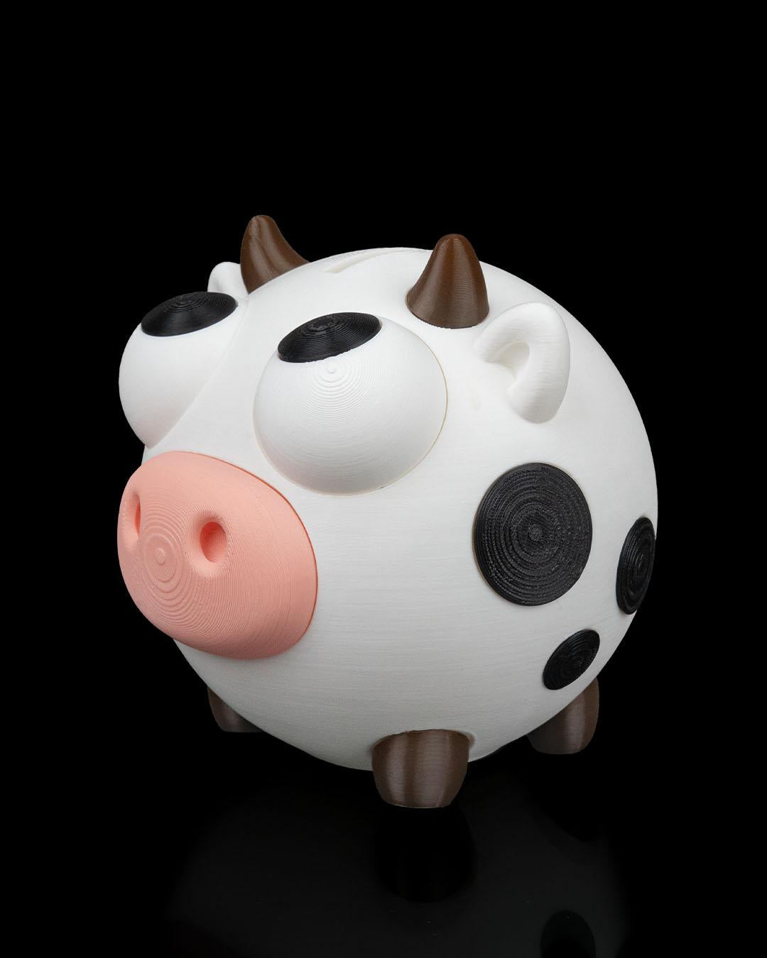 Cow Coin Bank – Cute Animal Piggy Bank for Kids and Adults – Fun Money Saving Box