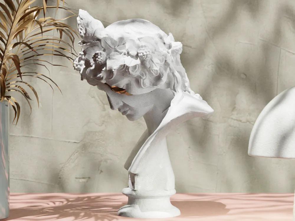 3D Printed Dionysus Bust – Greek God of Wine, Mythological Decor, Unique Fragmented Sculpture