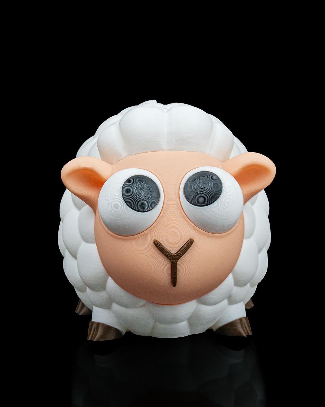 Sheep Coin Bank – Cute Animal Piggy Bank for Kids and Adults – Fun Money Saving Box