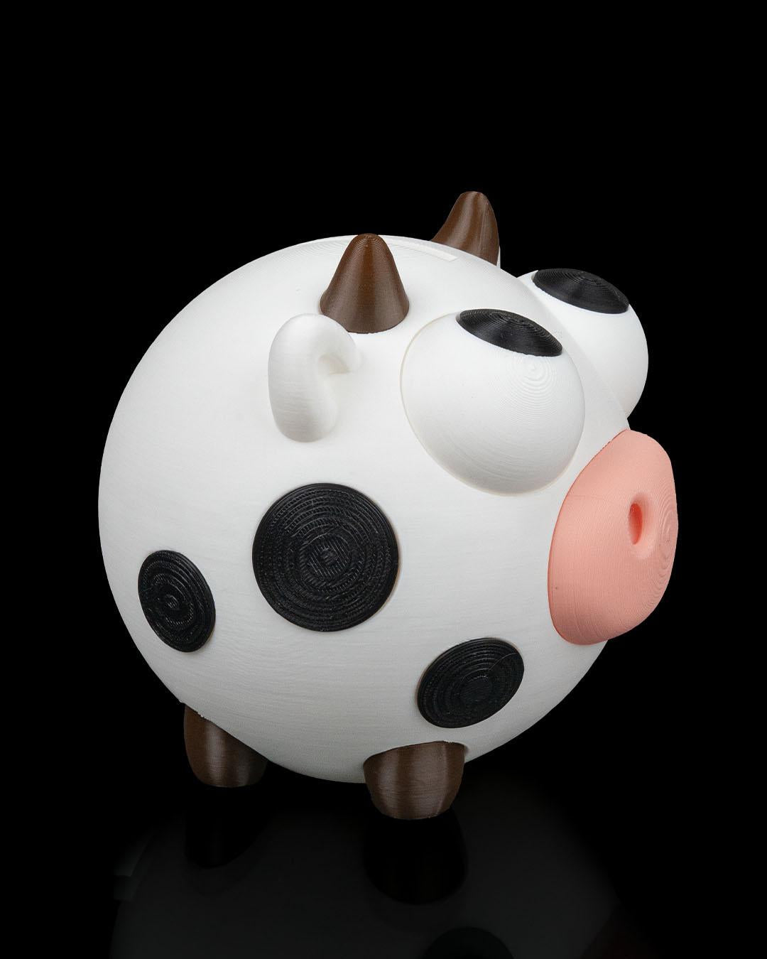 Cow Coin Bank – Cute Animal Piggy Bank for Kids and Adults – Fun Money Saving Box