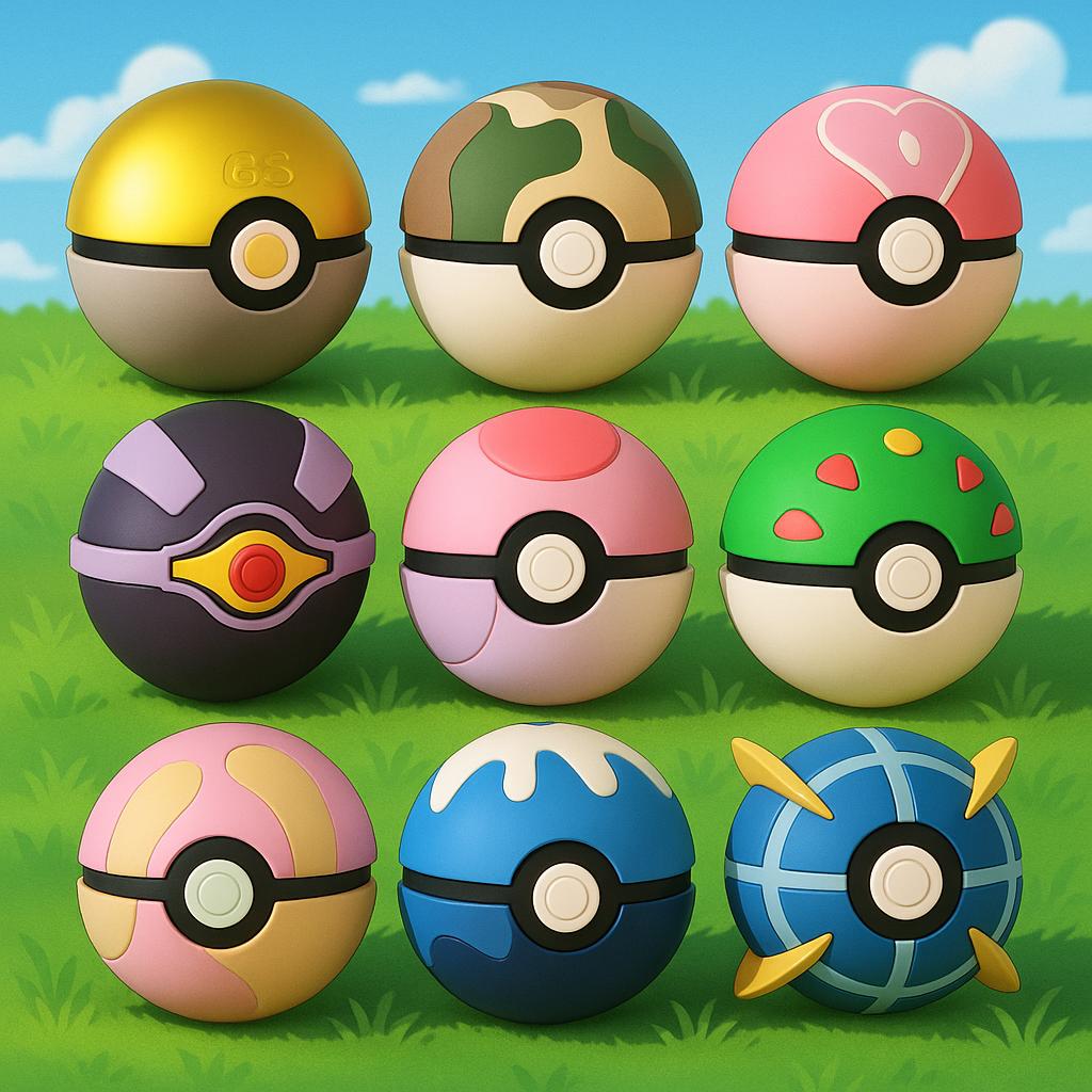 3D Printed Creature Balls | GS, Safari, Love, Master, Heal Ball Designs | Custom Character Ball Gift