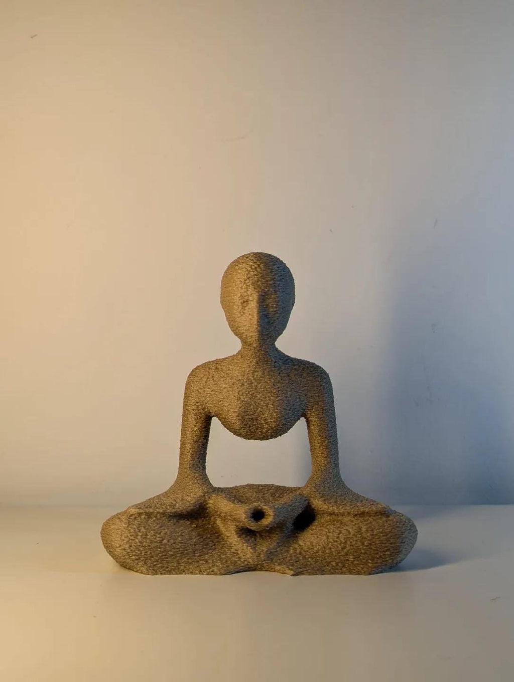 3D Printed Meditative Monk Figurine – Zen Home Decor, Minimalist Sculpture, Spiritual Gift