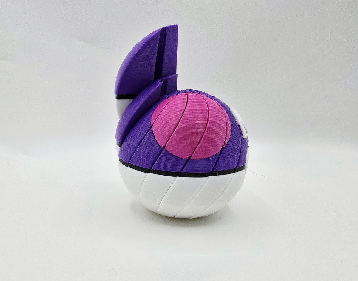 Rare Ball Twist Fidget Toy | 3D Printed Full Color Character Ball Fidget | Monster Ball Spinner | Stress Relief ADHD | Cool Gamer Desk Gift