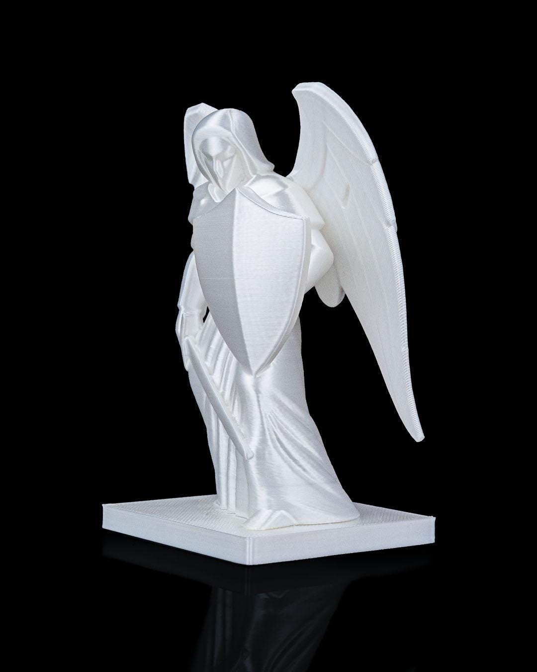 Archangel Michael Statue – Angel Figurine with Sword & Shield, Spiritual Home Décor