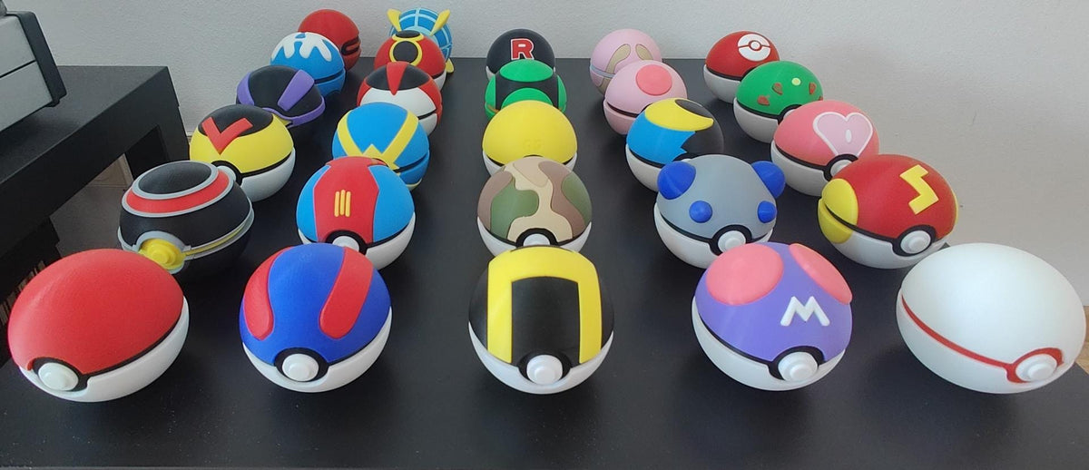 3D Printed Creature Balls | GS, Safari, Love, Master, Heal Ball Designs | Custom Character Ball Gift