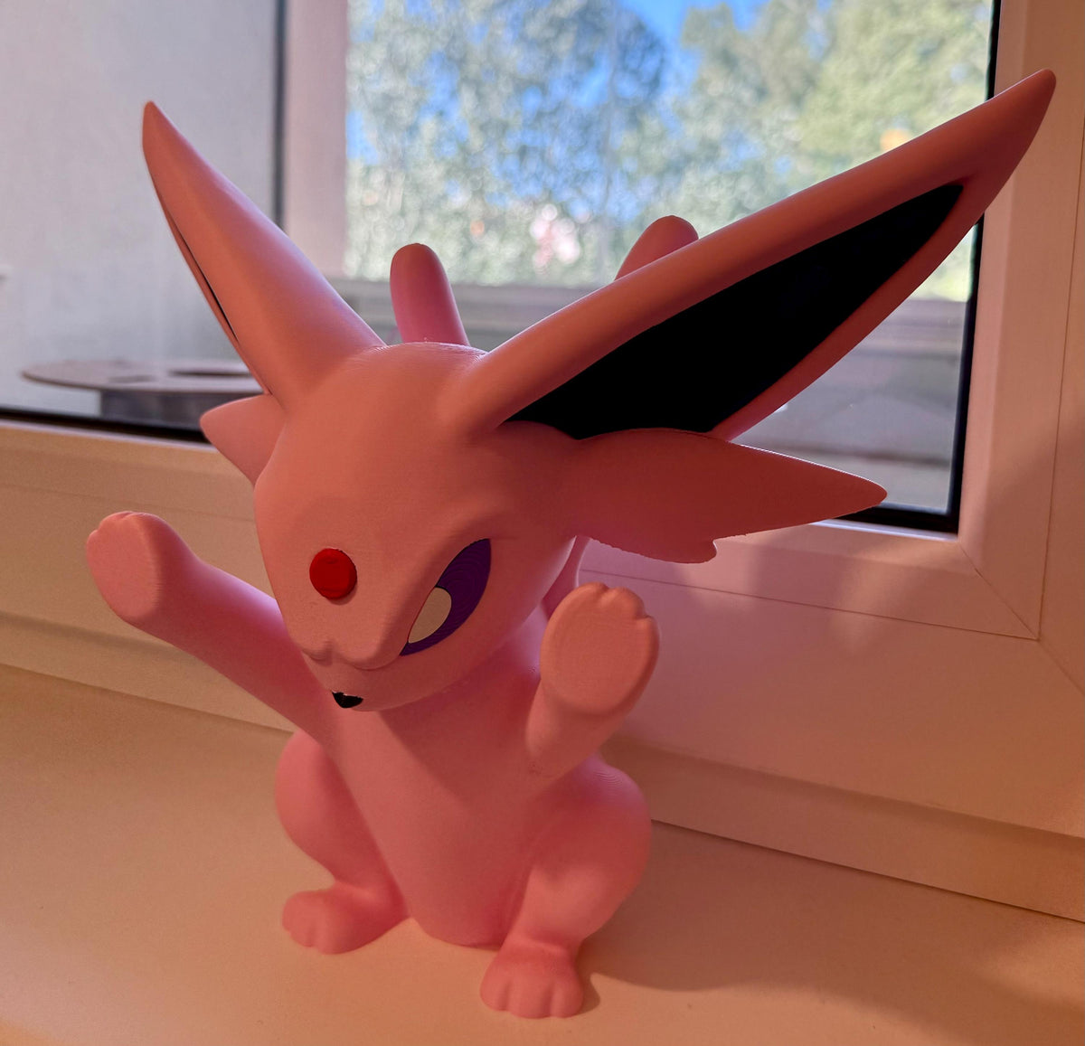 Espeon 3D Window Decoration | Window Presser | Anime Desk Toy | Room Decor