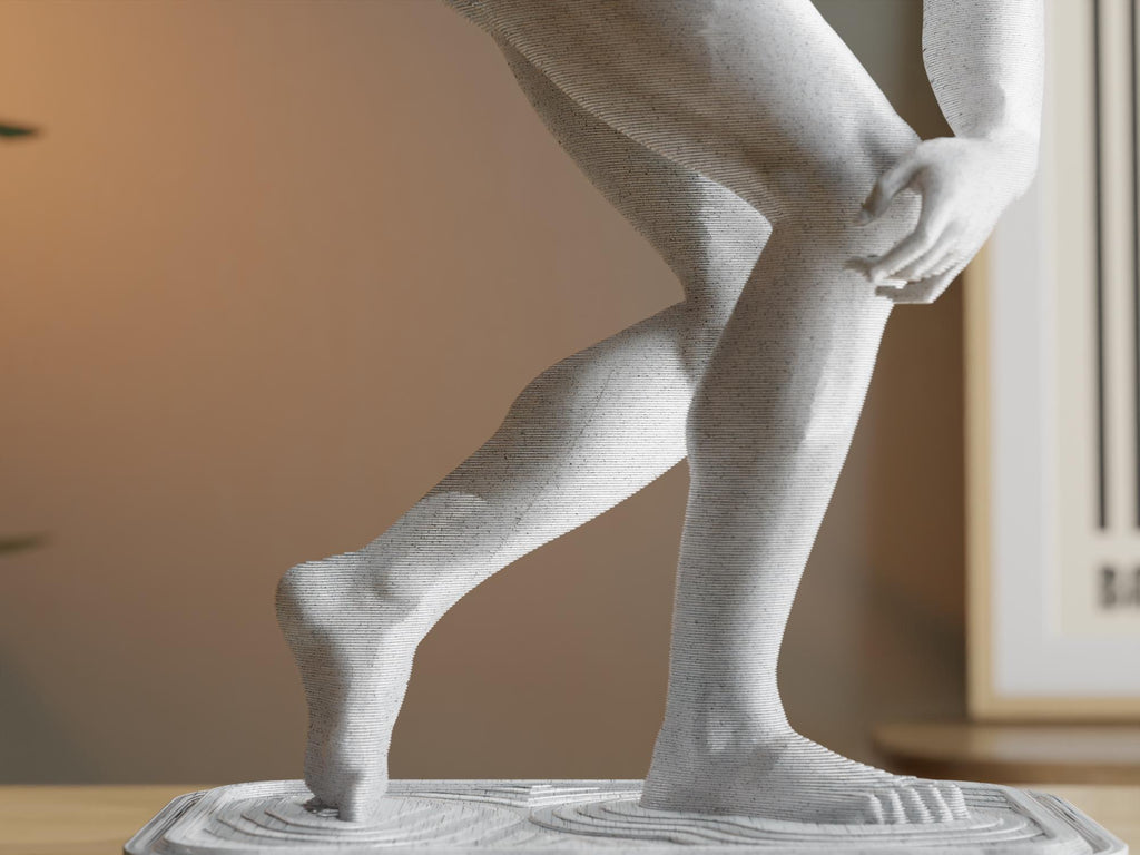 3D Printed Discobolus Lamp | Modern Greek Statue Light | Artistic Desk Lamp | Unique Home Decor Gift for Art Lovers