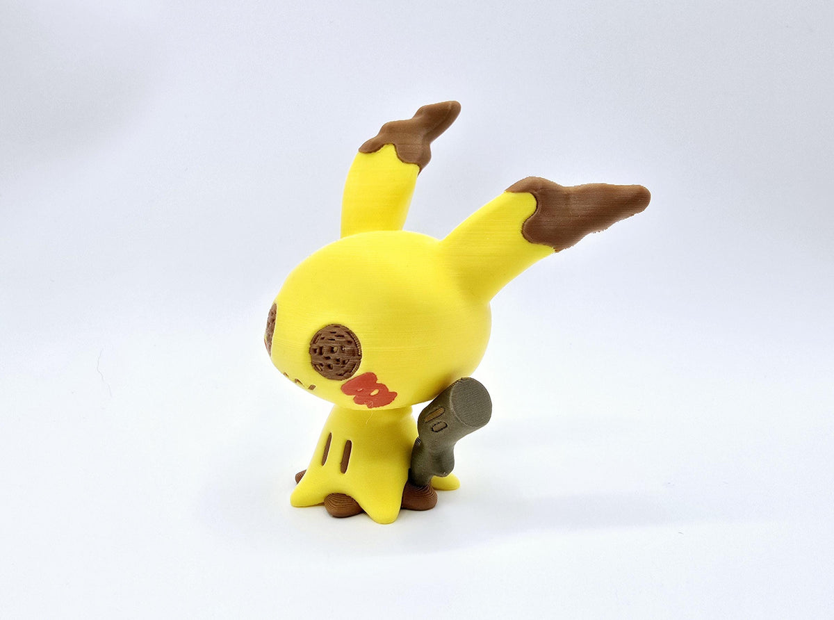 Chibi Mimikyu Figure | 3D Printed Pokemon Collectible | Cute Ghost Pokemon | Kawaii Desk Toy | Pokemon Fan Gift | Anime Figurine