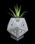 3D Printed Champion's D20 Dice Planter - Geeky RPG Decor for Gamers & DnD Fans