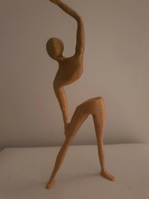 Abstract 3D Printed Figure – Modern Dancing Sculpture, Unique Home Decor Art