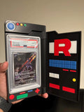 Team Rocket Pokédex Card Holder | Pokémon TCG Display & Storage Solution | PSA Beckett ACE