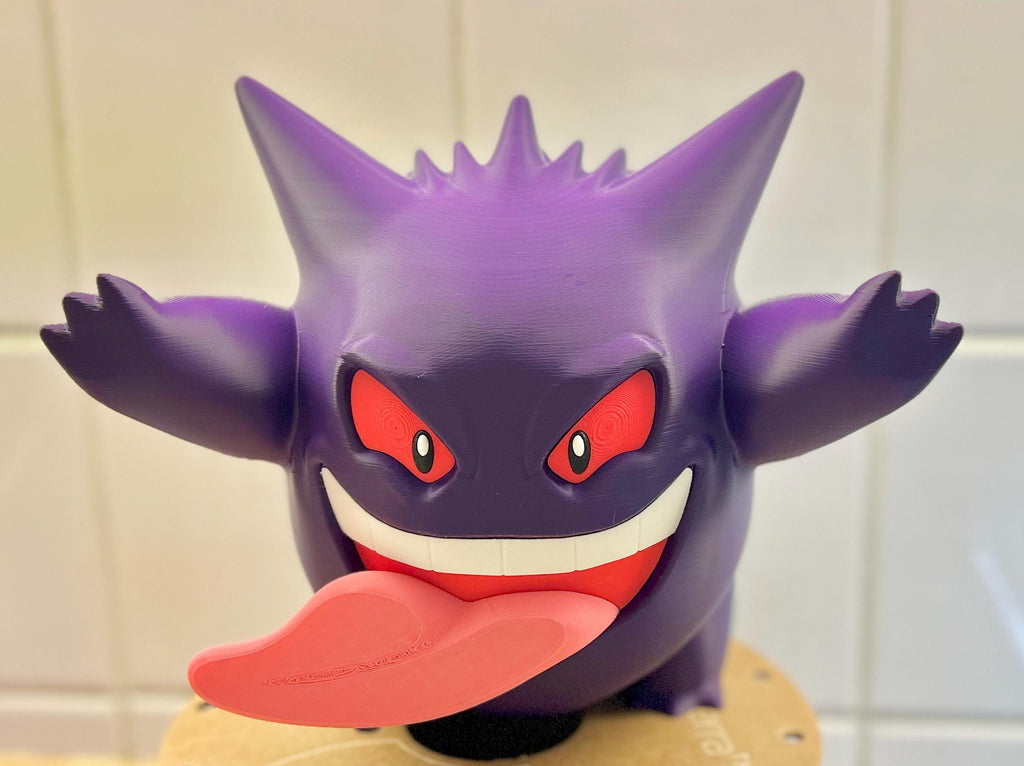 Gengar Window Decoration | 3D Printed Ghost Figure | Spooky Window Presser | Anime Room Decor