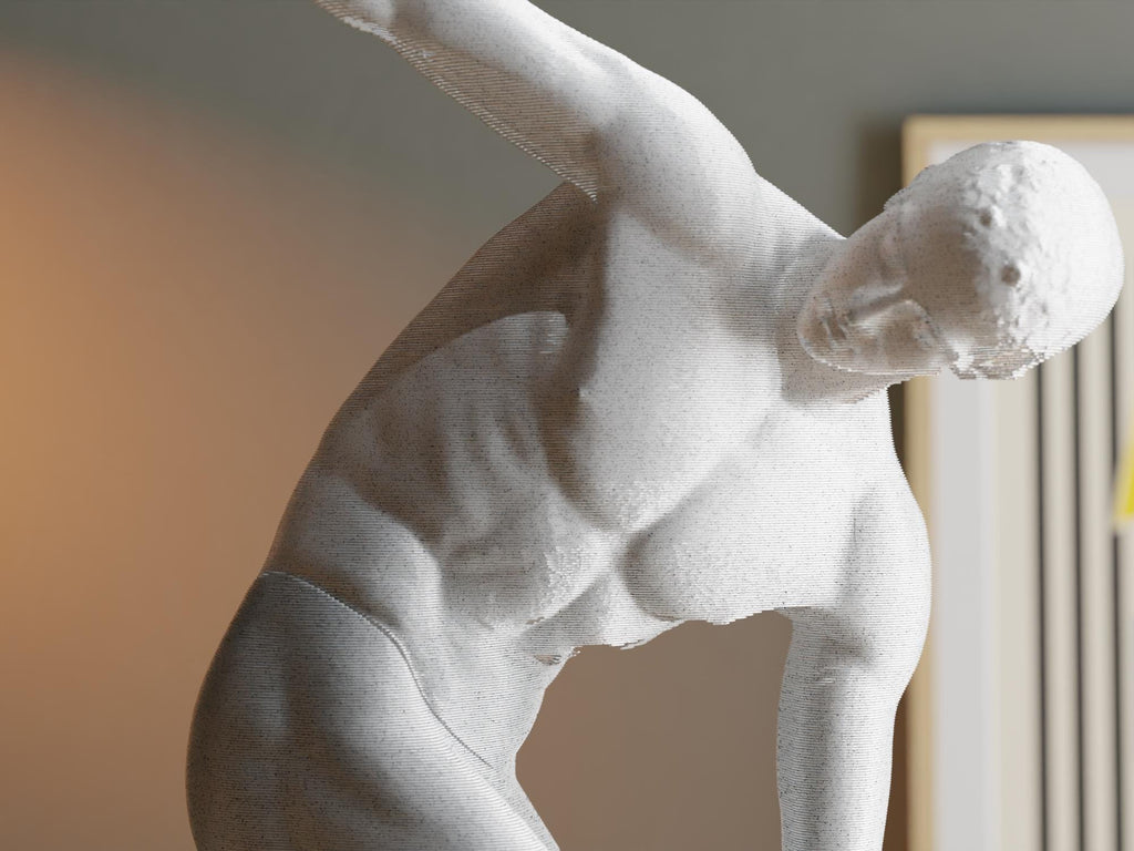 3D Printed Discobolus Lamp | Modern Greek Statue Light | Artistic Desk Lamp | Unique Home Decor Gift for Art Lovers