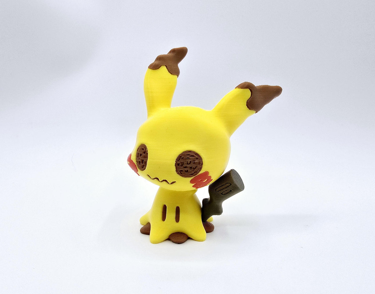 Chibi Mimikyu Figure | 3D Printed Pokemon Collectible | Cute Ghost Pokemon | Kawaii Desk Toy | Pokemon Fan Gift | Anime Figurine