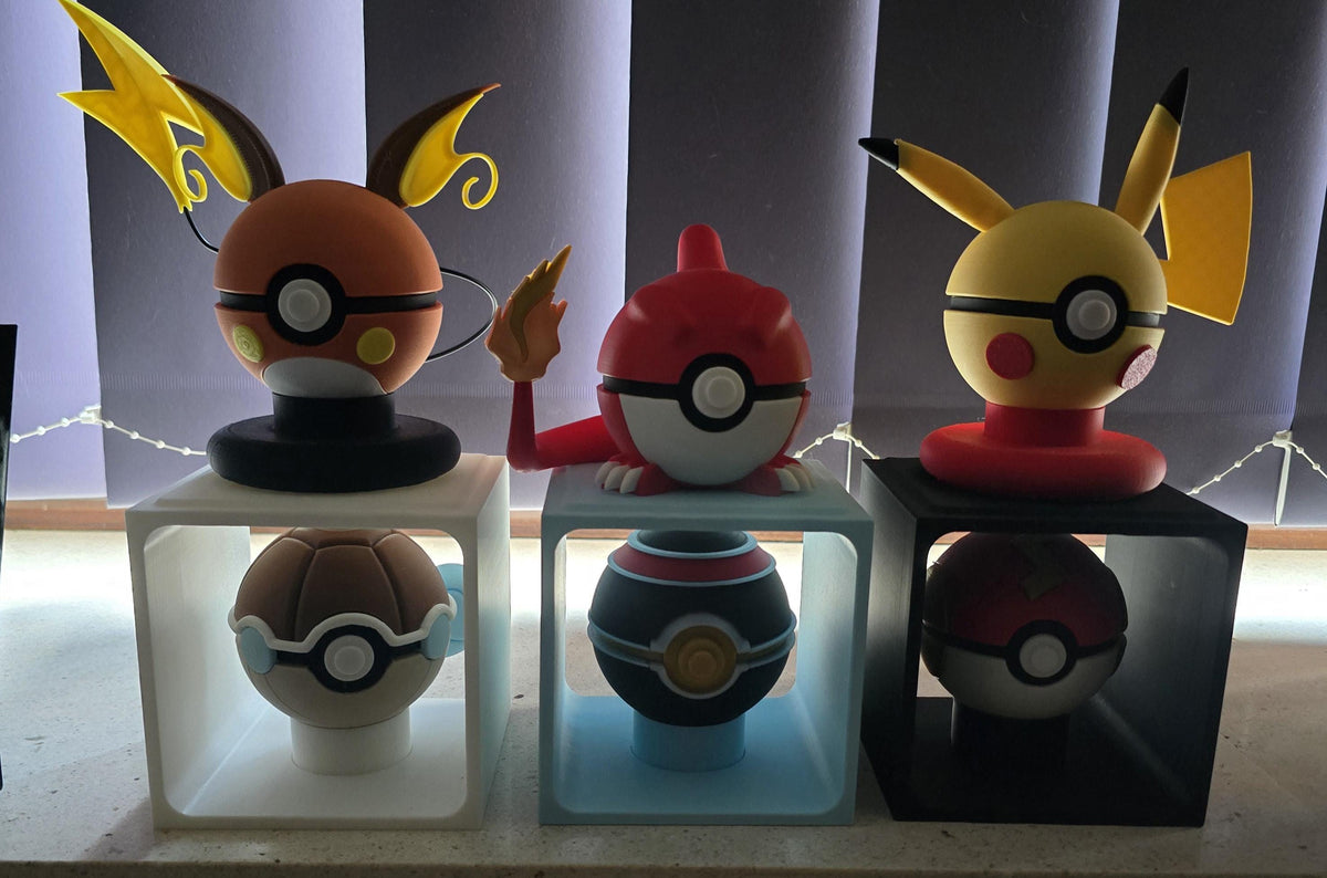 3D Printed Creature Balls | Generation I Creatures (#001–151) | Custom Character Ball Collectibles