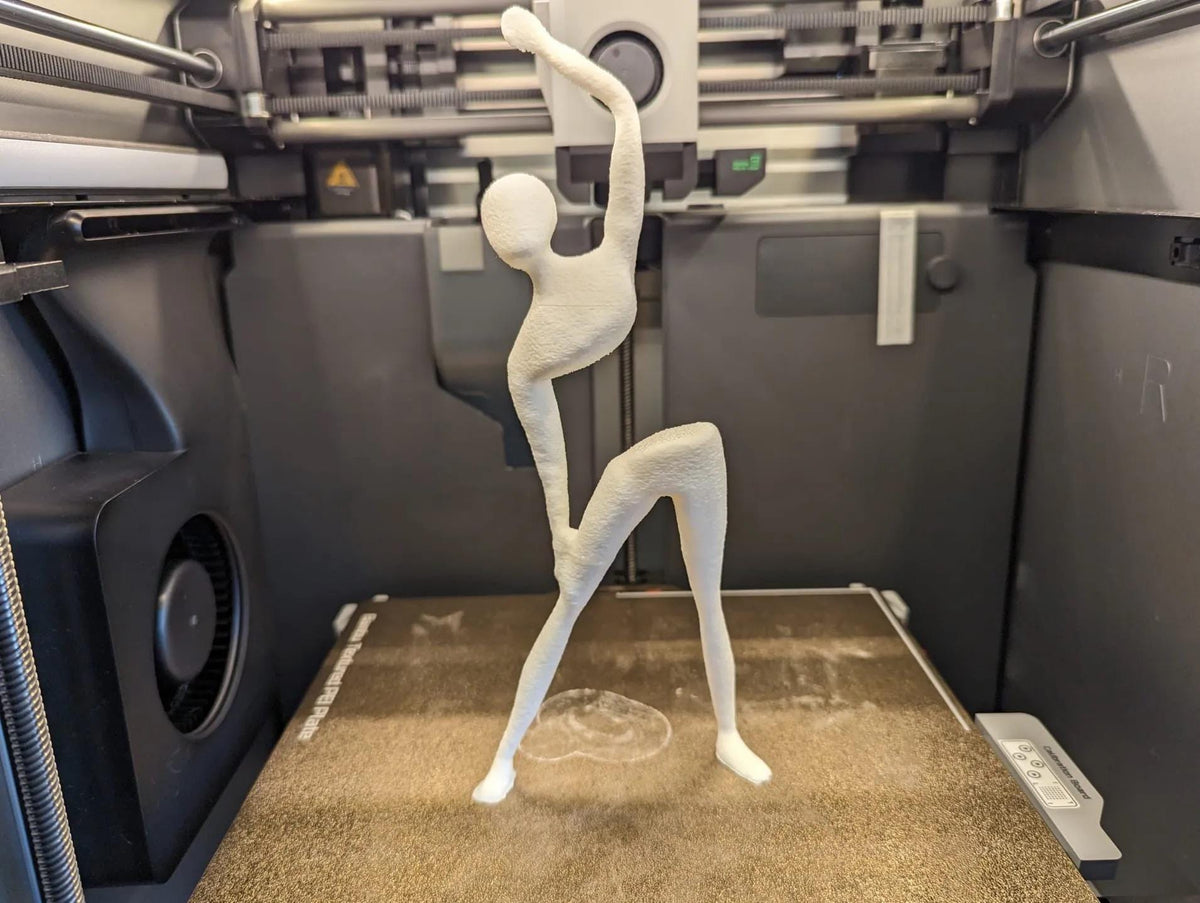 Abstract 3D Printed Figure – Modern Dancing Sculpture, Unique Home Decor Art
