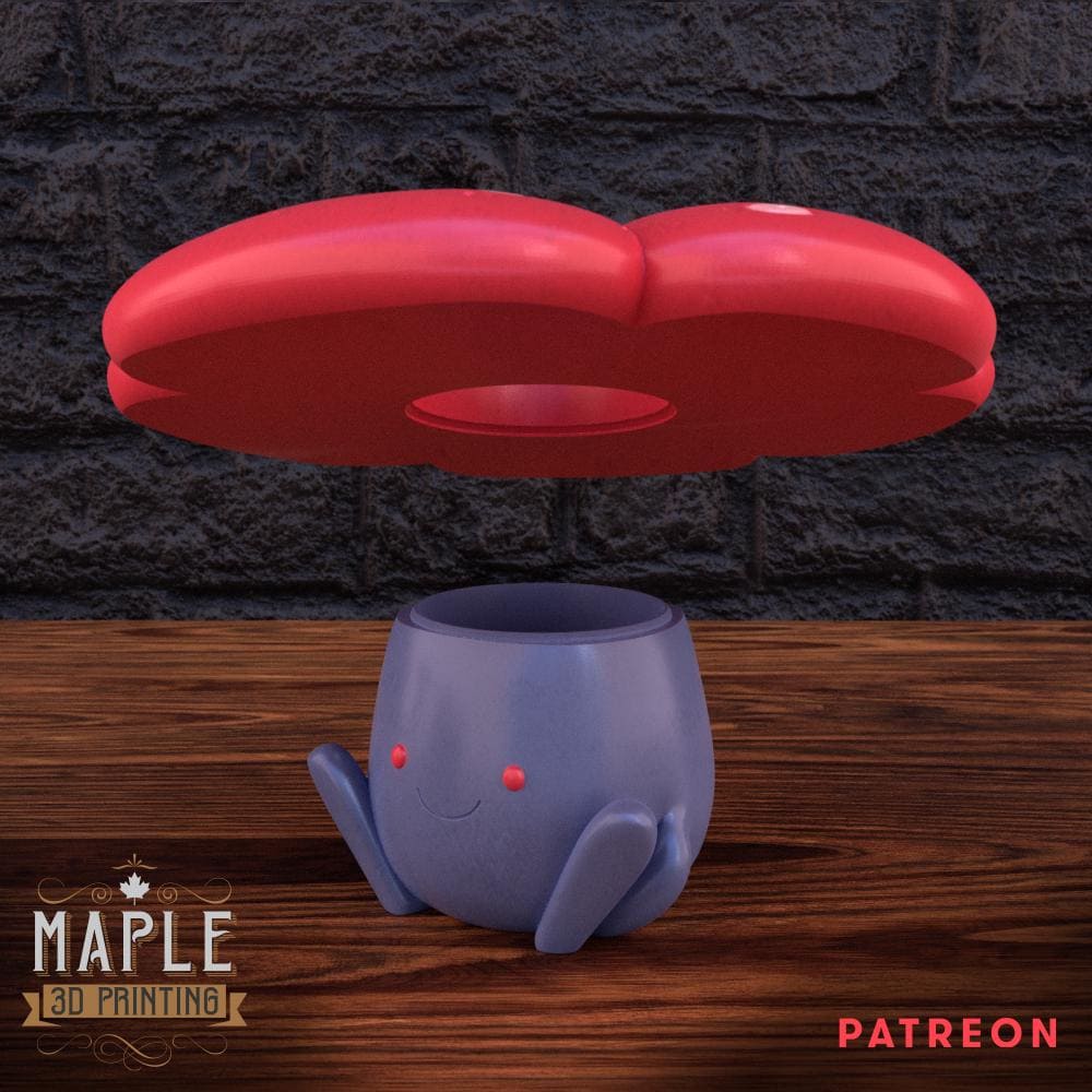 Vileplume Planter Pot | Pokemon Inspired Planter | Succulent Planter | Desk Plant Holder | Gamer Room Decor