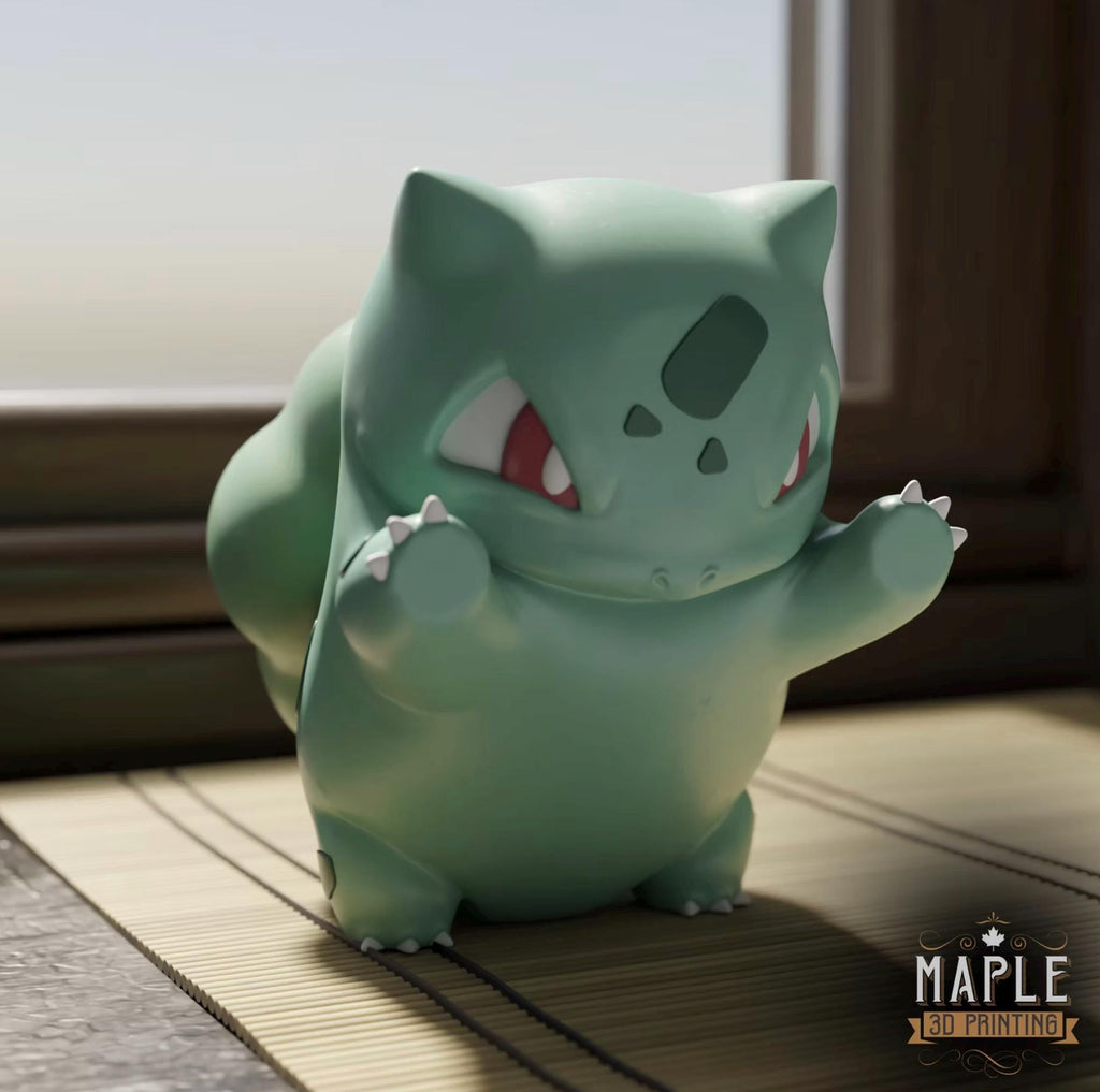 Bulbasaur 3D Window Decoration | Window Presser | Anime Fan Gift | 3D Printed Desk Toy