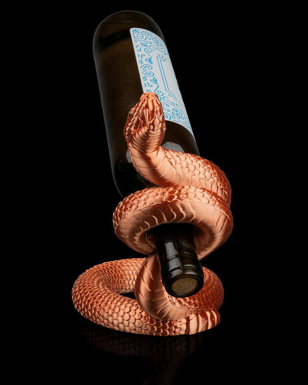 Viper Wine Bottle Holder – Unique Serpent Vine Rack for Home Bar Décor
