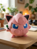 Jigglypuff Window Decoration | 3D Printed Singing Figure | w Mic & no Mic | Window Presser Desk Toy | Anime Room Decor
