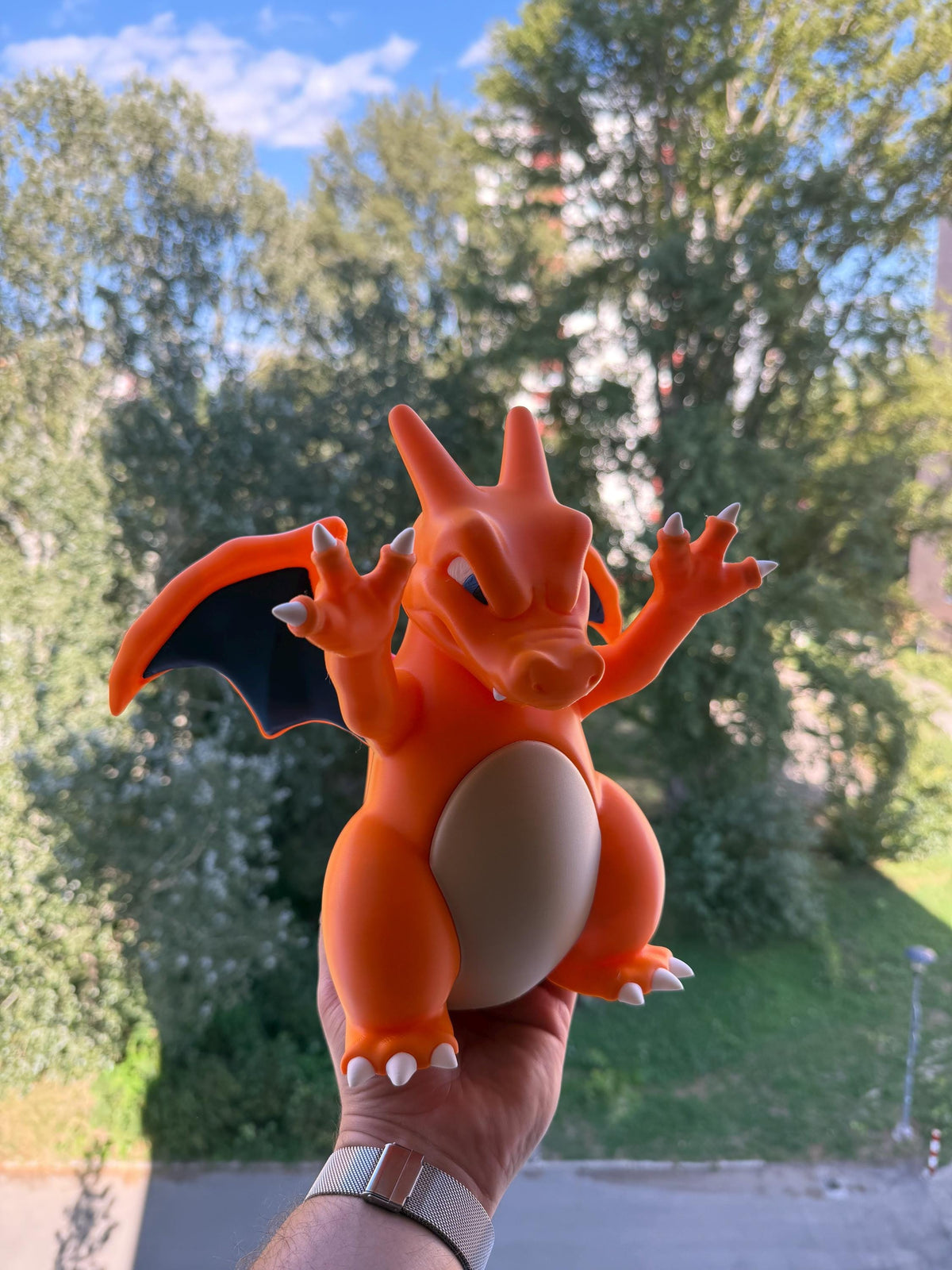 Charizard 3D Window Decoration | Window Presser | Anime Desk Toy | Room Decor