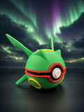 Rayquaza 3D Printed Creature Ball | Custom Character Ball Collectible | Pokémon Fan Gift