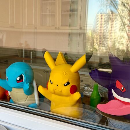 Snorlax 3D Window Decoration | Sleeping Giant Window Presser | Anime Desk Toy